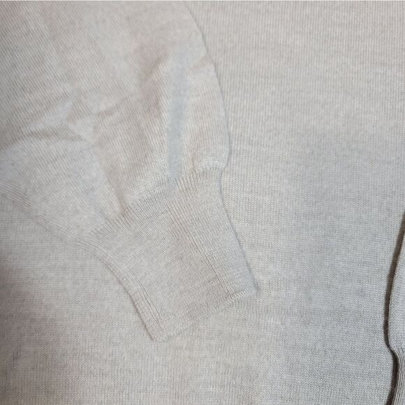 Vtg Gran Sasso Mens Golf Sweater Size 2XL Beige Wool Pullover Mock Neck - Picture 6 of 12